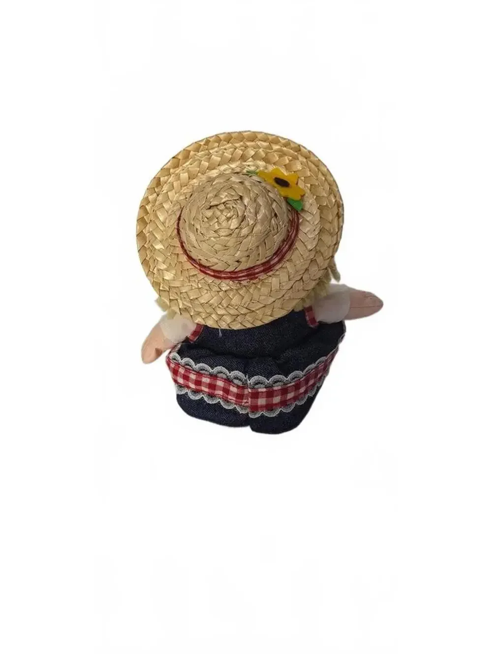 Vintage Campbell's Soup Girl Plush Doll with Straw Hat 2000